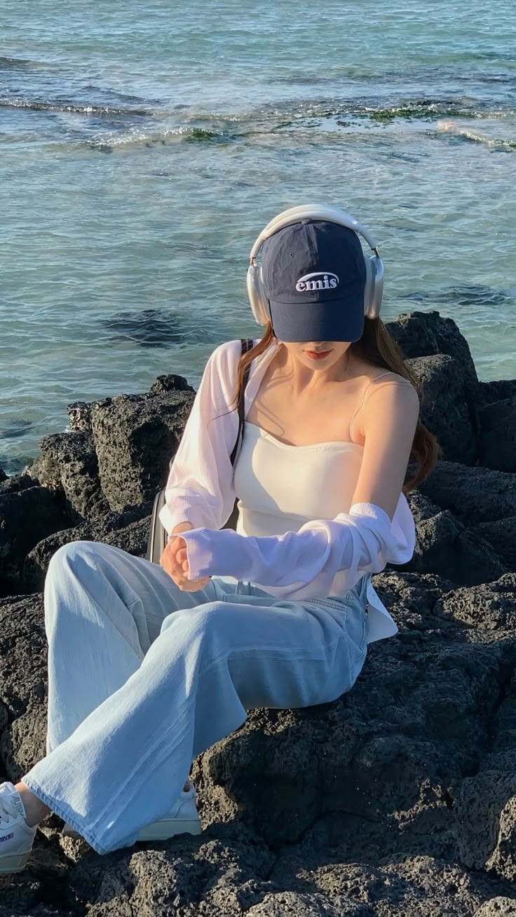 Ảnh gái xinh Che Mặt đi biển cuốn hút 14