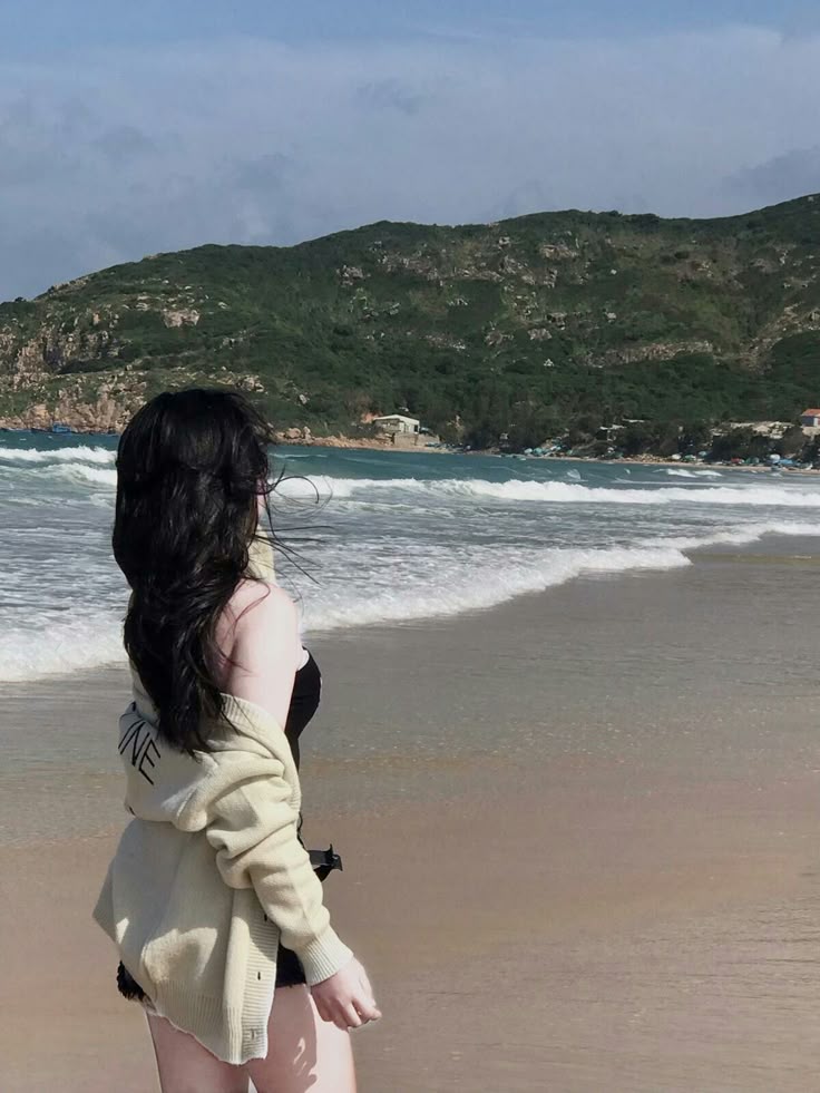 Ảnh gái xinh Che Mặt đi biển cuốn hút 17