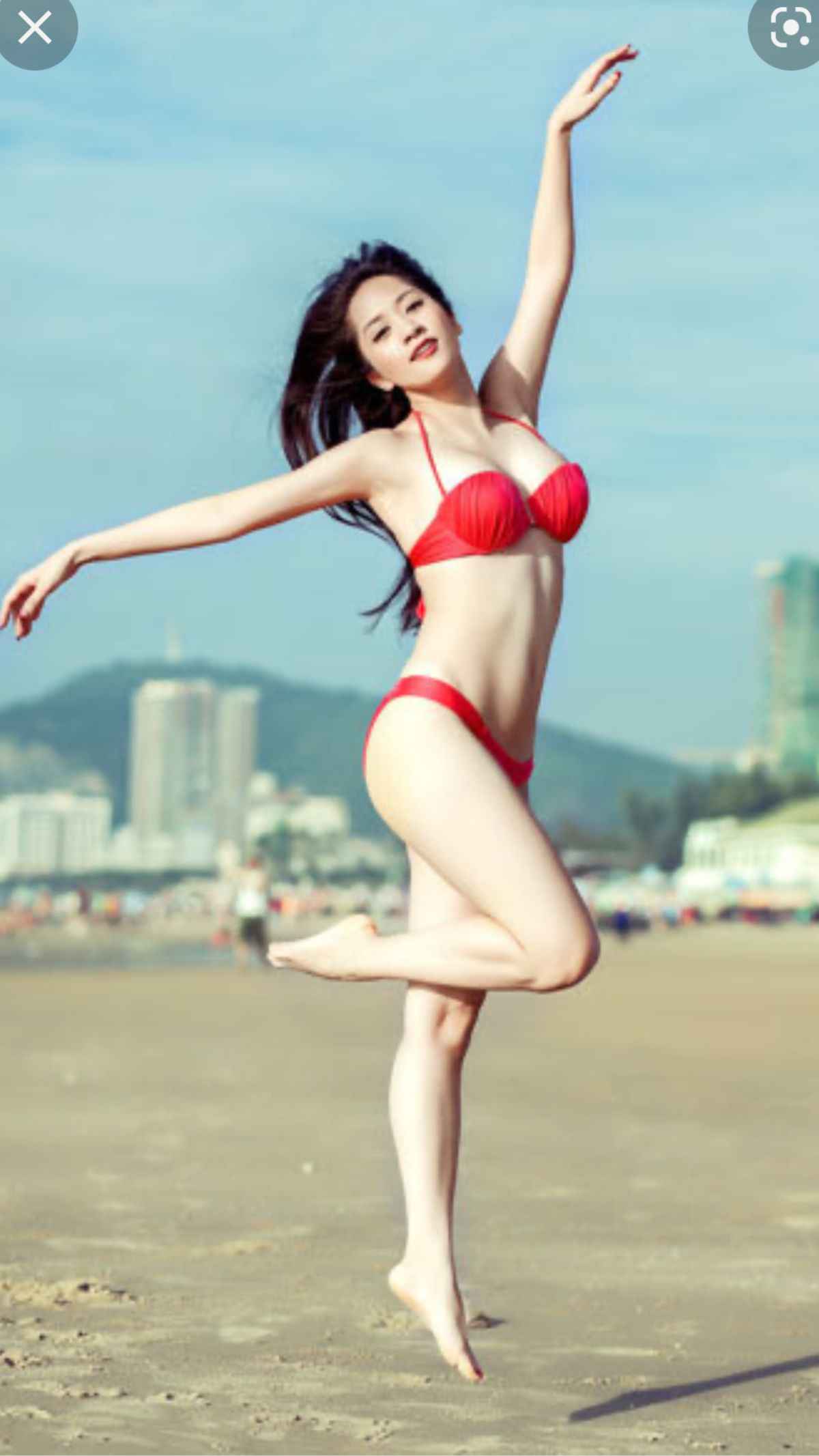 Gái Xinh Bikini Đỏ Phong Cách Nóng Bỏng 7