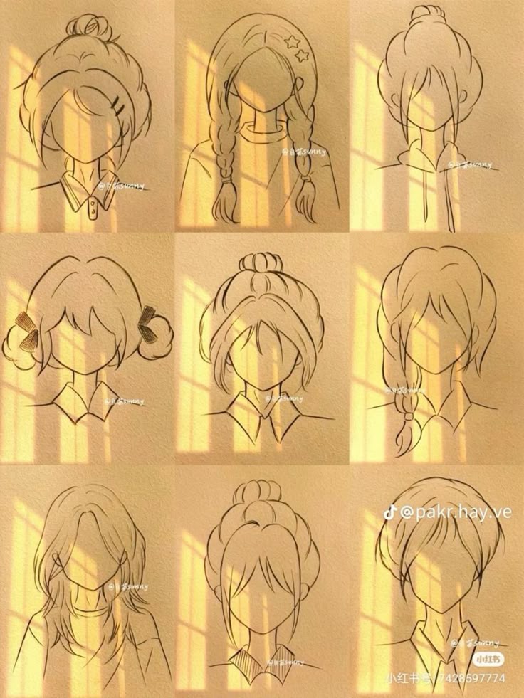 Vẽ Tóc Anime Nữ Bay Bổng Mềm Mại Chuẩn Nhật Bản 13